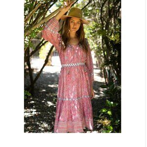 Hunter Bell-Bell Maci Silk Midi Dress